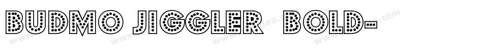 Budmo Jiggler  Bold字体转换